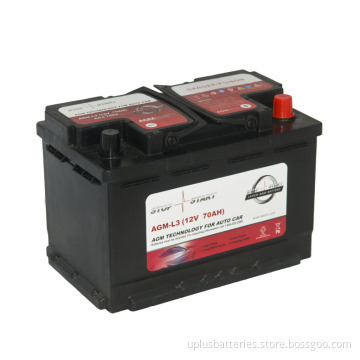 AGM-L3 Factory Directly Sale 12V 60ah Automotive Batteries
